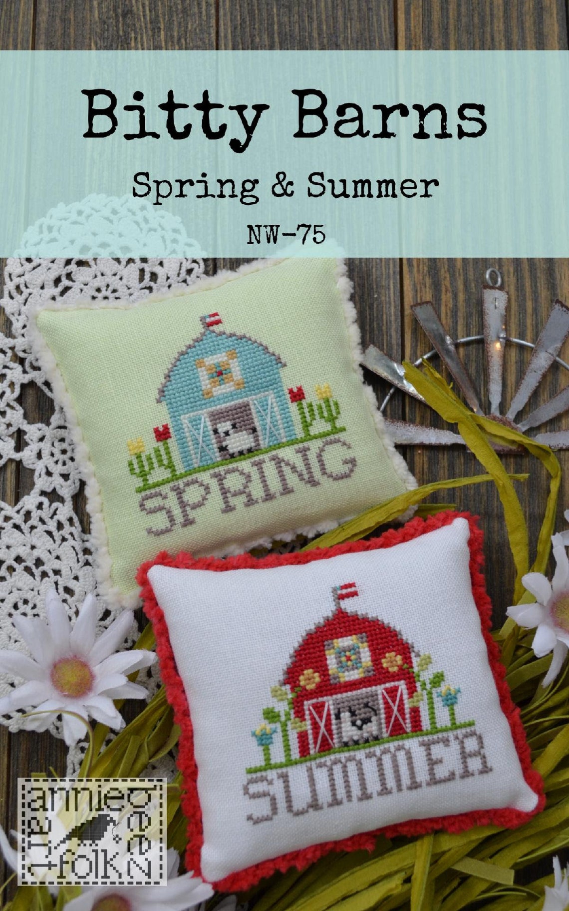Counted Cross Stitch Bitty Barns Spring & Summer Barns Etsy