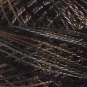 Valdani Thread, Size 12, P11, Perle Cotton, Aged Black, Embroidery Thread, Variegated Thread, Hand Dyed Thread, Wool Applique, Punch Needle