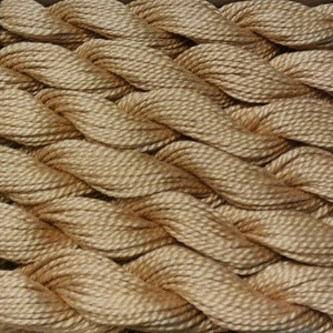 DMC Pearl Cotton, Size 5, DMC 738, Very Light Tan, Perle Cotton, Embroidery Thread, Punch Needle, Embroidery, Sewing Accessory