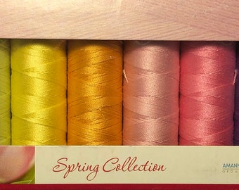 Mettler Thread, Spring Collection, Silk Finish Cotton, Thread Set, Embroidery Thread, Sewing Thread, Quilting Thread, Hand Sewing Thread