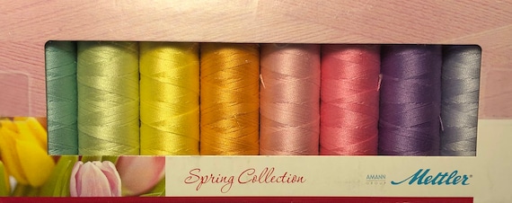 Mettler Thread, Spring Collection, Silk Finish Cotton, Thread Set, Embroidery Thread, Sewing Thread, Quilting Thread, Hand Sewing Thread