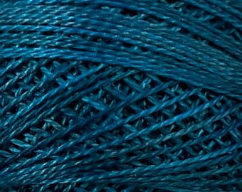 Valdani Thread, Size 8, O34, Perle Cotton, Empress Blue, Punch Needle, Embroidery, Penny Rugs, Primitive Stitching, Sewing Accessory