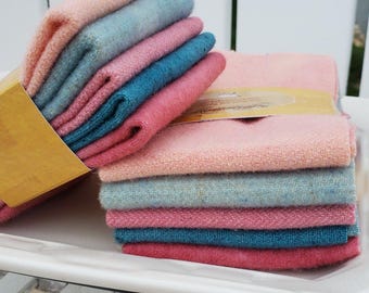 Wool, Soft & Sweet, Wool Bundle, Wool Buddies, Felted Wool, Wool Chunk Packs, Overdyed Wool, Wool Applique, Felted Wool Pack, Sew Cherished