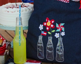Machine Embroidery, Star-Spangled Celebration, Kimberbell Classic, Sweet Liberty, Mug Rug, America the Beautiful, 4th of July, Kimberbell