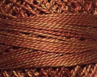 Valdani Thread, Size 12, O506, Perle Cotton, Cinnamon Swirl, Punch Needle, Embroidery, Penny Rugs, Primitive Stitching, Sewing Accessory