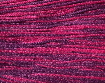 Weeks Dye Works, Blackberry, WDW-1329, 5 YARD Skein, Hand Dyed Cotton, Embroidery Floss, Counted Cross Stitch, Embroidery, PunchNeedle