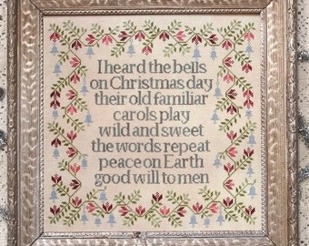 Counted Cross Stitch Pattern, Christmas Bells Sampler, Christmas Decor, Beth Twist, Heartstring Samplery, PATTERN ONLY
