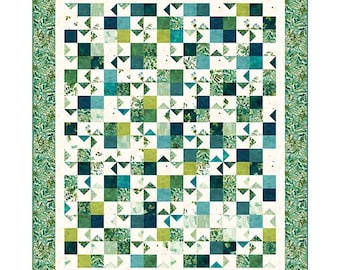 Quilt Pattern, Growth Spurt, Pieced Design, Northcott Studio, Luscious Fabric Line, PhoebeMoon Designs, PATTERN ONLY