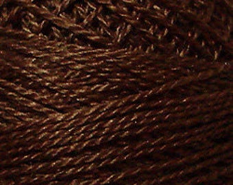 Valdani Thread, Size 8, 1645, Perle Cotton, Red Brown Dark, Punch Needle, Embroidery, Penny Rugs, Primitive Stitching, Sewing Accessory