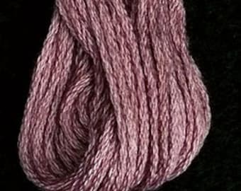 Valdani, 6 Strand Cotton Floss, 882, Distant Mauve Medium, Embroidery Floss, Variegated Floss, Hand Dyed Floss, Wool Applique, Punch Needle