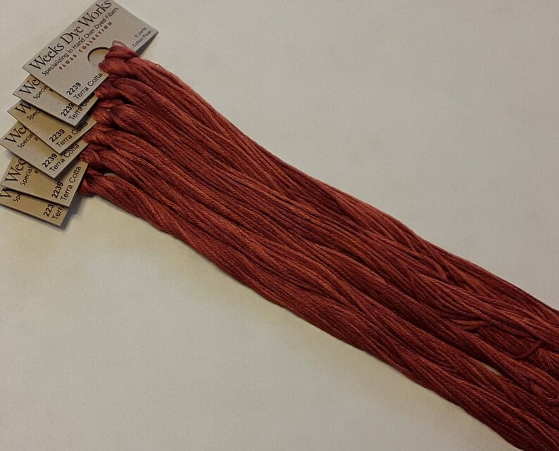 Weeks Dye Works Terra Cotta WDW2239 5 YARD Skein Hand Etsy