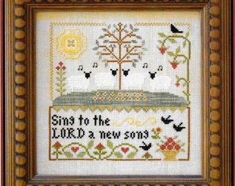 Counted Cross Stitch Pattern, Sing to the LORD, Cross Stitch, Cross Stitch Pattern, Scripture, Little House Needlework, PATTERN ONLY
