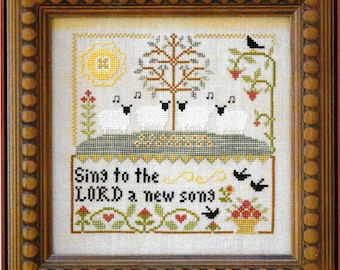 Counted Cross Stitch Pattern, Sing to the LORD, Cross Stitch, Cross Stitch Pattern, Scripture, Little House Needlework, PATTERN ONLY