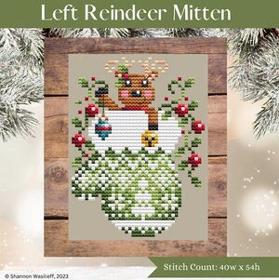 Counted Cross Stitch Ornament - Reindeer - St. Peter's Lutheran