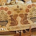 Counted Cross Stitch Pattern, Acorn Gathering, Sewing Roll, Cross Stitch, Primitive Decor, Squirrels, Fall, Brenda Gervais, PATTERN ONLY