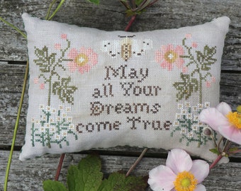 Counted Cross Stitch Pattern, My Wish For You, Friendship, Garden Decor, Beth Twist, Heartstring Samplery, PATTERN ONLY