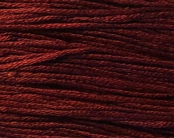 Weeks Dye Works, Merlot, WDW-1334, 5 YARD Skein, Hand Dyed Cotton, Embroidery Floss, Counted Cross Stitch, Embroidery, Punch Needle
