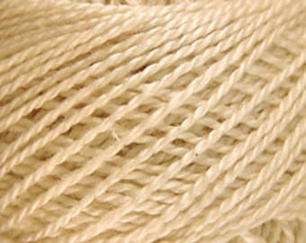 Valdani Thread, Size 12, #006, Valdani Perle Cotton, Natural, Embroidery Thread, Punch Needle, Embroidery, Penny Rugs, Sewing Accessory