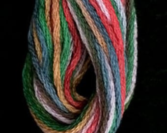 Valdani, 6 Strand Cotton Floss, M35, Gem Symphony, Embroidery Floss, Variegated Floss, Hand Dyed Floss, Wool Applique, Punch Needle