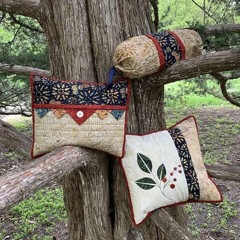 Quilt Pattern, Top It Off, Throw Pillows, Applique Pillow, Bed Pillows,  Decorative Pillows, Bolster, Wing and a Prayer Designs, PATTERN ONLY