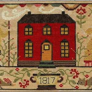 Counted Cross Stitch Pattern, Our Humble Homestead, Early American, American Folkart, Whimsical, Teresa Kogut, PATTERN ONLY