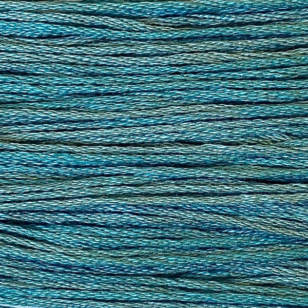 Weeks Dye Works, Blue Topaz, WDW-2118, 5 YARD Skein, Hand Dyed Cotton, Embroidery Floss, Counted Cross Stitch, Embroidery, Punch Needle