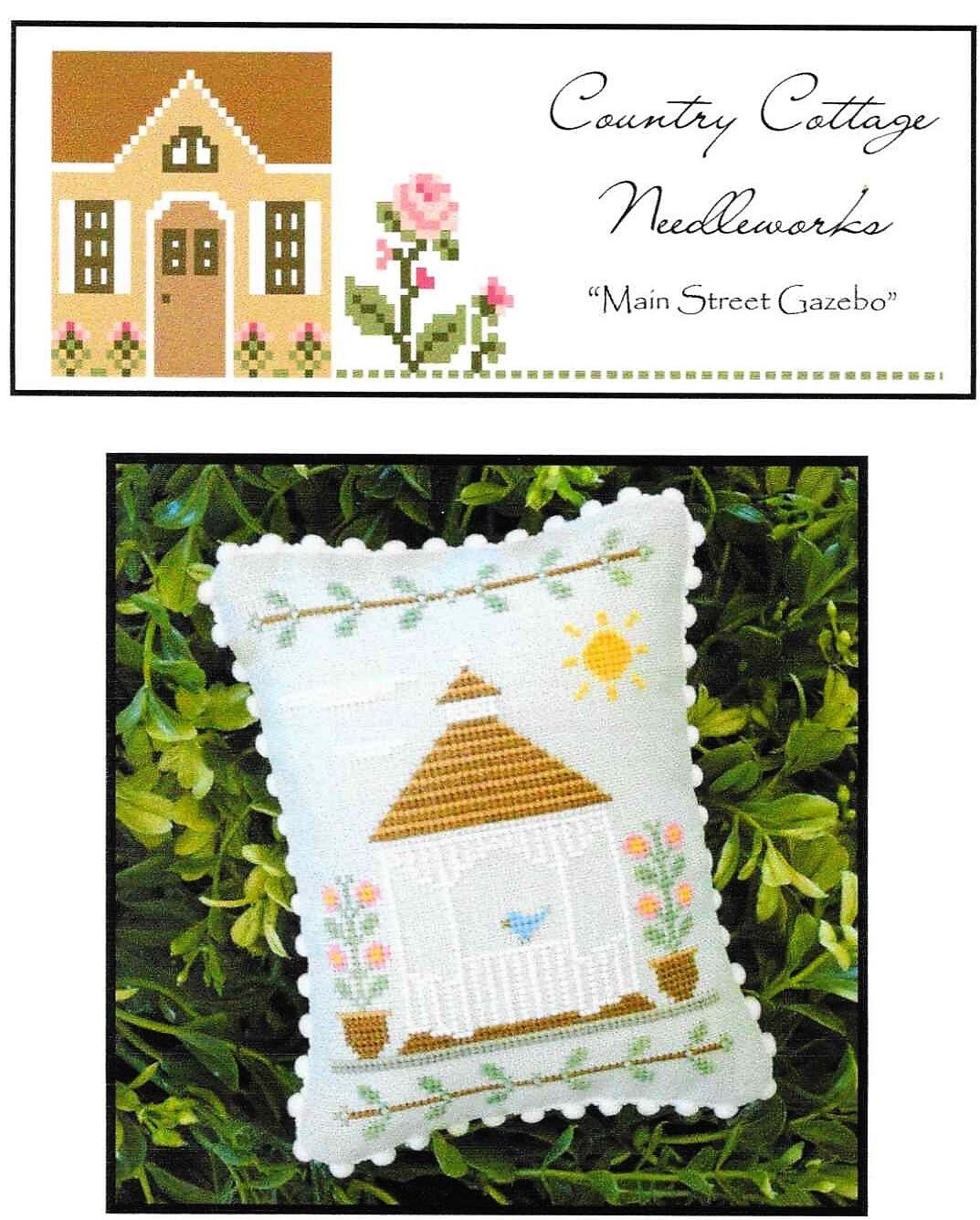 Counted Cross Stitch, Main Street Gazebo, Cottage Decor ...