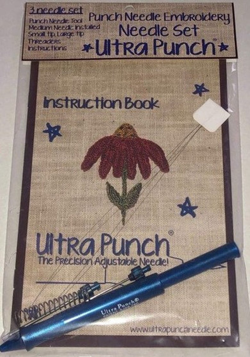 Ultra Punch, Ultra Punchneedle, Ultra Punch Needle, Embroidery, Surgical Steel Needles, Punch Needle Embroidery, Threaders image 2