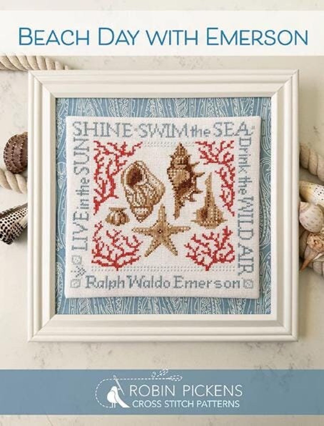 Counted Cross Stitch Pattern, Beach Day With Emerson, Beach Decor ...