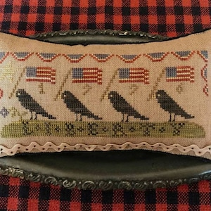 Cross Stitch Pattern, Liberty Parade, Patriotic Decor, Primitive Decor, Colonial Decor, Americana, Homespun Elegance, PATTERN ONLY