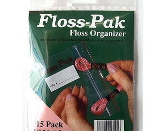 Floss Pak, Starter Pack, Plastic Floss Paks, Floss Organizer, Thread Holder, Floss Holder, Thread Organizer, Embroidery Floss Pak, Organizer