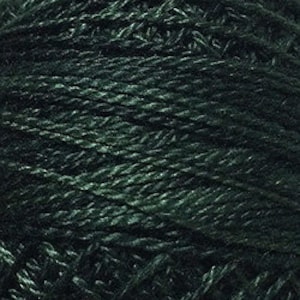 Valdani Thread, Size 12, O41, Perle Cotton, Deep Forest Greens, Punch Needle, Embroidery, Penny Rugs, Primitive Stitching, Sewing Accessory