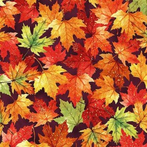 Autumn Leaf Blended Silk Novelties SMH-68 Fabric