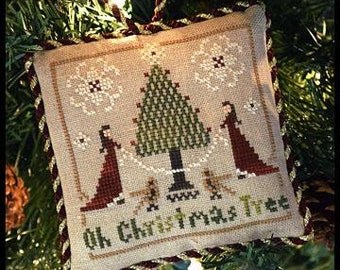 Counted Cross Stitch Pattern, Oh Christmas Tree, Christmas Ornament, Sampler Tree, Christmas Decor, Little House Needleworks, PATTERN ONLY