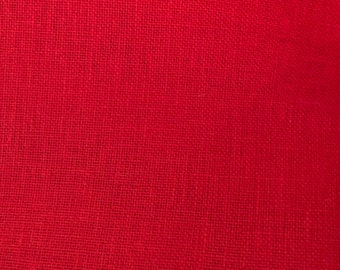 28 ct Linen, Christmas Red, Cross Stitch Linen, Counted Cross Stitch, Cross Stitch Fabric, Embroidery Fabric, Red Linen Fabric, Needlework