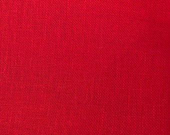 28 ct Linen, Christmas Red, Cross Stitch Linen, Counted Cross Stitch, Cross Stitch Fabric, Embroidery Fabric, Red Linen Fabric, Needlework