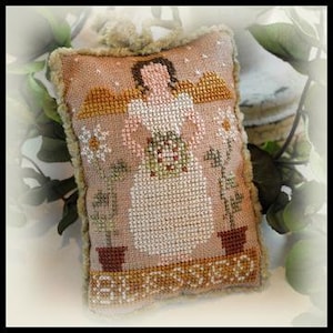 Counted Cross Stitch Pattern, Blessed, Christmas Ornament, Sampler Ornament, Ornament, Christmas, Little House Needleworks, PATTERN ONLY