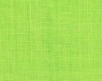 30 Count Linen, Chartreuse Green, Weeks Dye Works, Green Linen, Counted Cross Stitch, Cross Stitch Fabric, Embroidery Fabric, Linen Fabric