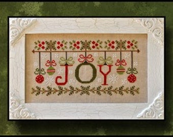 Counted Cross Stitch, Ornamental Joy, Motifs, Christmas Ornaments, Snowflakes, Bows, Holly, Country Cottage Needleworks, PATTERN ONLY