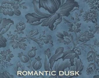 END OF BOLT, Quilt Fabric, Cascade, Romantic Dusk, Quilters Cotton, Floral Fabric, Cottage Chic, Shabby Cottage, 3 Sisters, Moda Fabrics