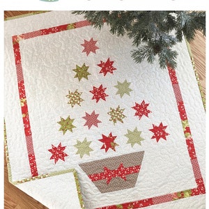 Quilt Pattern, Merry Little Christmas, Christmas Decor, Patchwork Quilt, Quilted Wall Hanging, Star Tree, The Pattern Basket, PATTERN ONLY