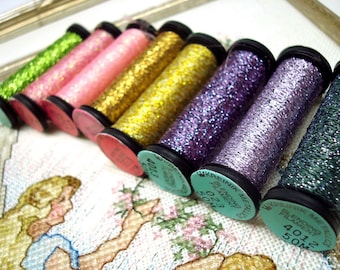 Kreinik, Metallic Braid, #4 Very Fine, Embroidery Thread, Embroidery, Cross Stitch Thread, Needlepoint, Machine Embroidery, Embellishment