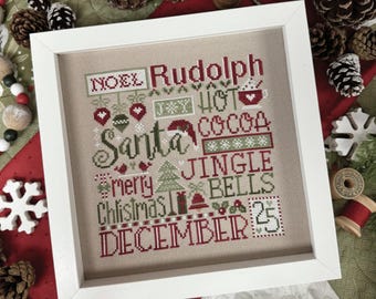 Counted Cross Stitch Pattern, Christmas Magic, Christmas Decor, Holiday, Primrose Cottage Stitches, PATTERN ONLY
