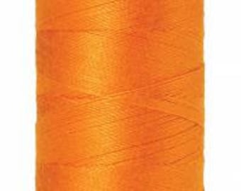 Mettler Thread, Pumpkin, #0122 60wt, Solid Cotton, Silk Finish Cotton, Embroidery Thread, Sewing Thread, Quilting Thread, Sewing Thread