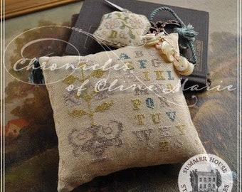 Counted Cross Stitch, Chronicles of Oline Marie, Antique Reproduction, Reproduction Sampler, Summer House Stitche Workes, PATTERN ONLY