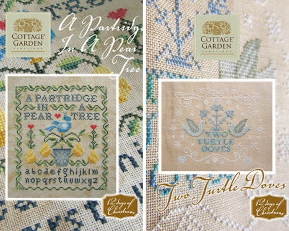 Counted Cross Stitch Pattern 12 Days of Christmas Series - Etsy