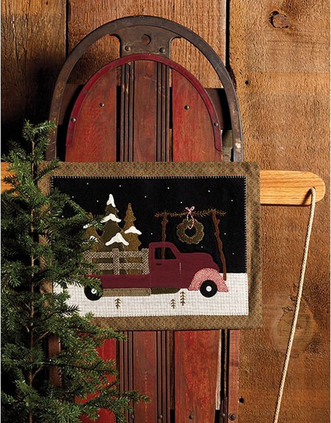 Softcover Book Christmas at Buttermilk Basin Wool Applique Etsy