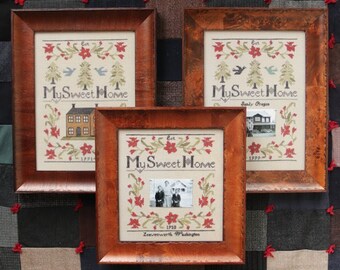 Counted Cross Stitch Pattern, My Sweet Home, Home Sampler, Family Home, Sampler, Heartstring Samplery, PATTERN ONLY