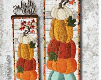 Quilt Pattern, Pumpkins Galore, Applique Wallhanging, Autumn Decor, Pumpkins, Hello Fall Hanger, Patch Abilities, PATTERN ONLY w/HANGER