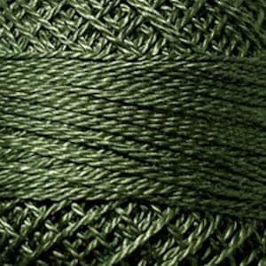 Valdani Thread, Size 8, 190, Perle Cotton, Rich Olive Green, Punch Needle, Embroidery, Penny Rugs, Primitive Stitching, Sewing Accessory